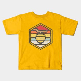 Retro Badge Beehive Light Kids T-Shirt